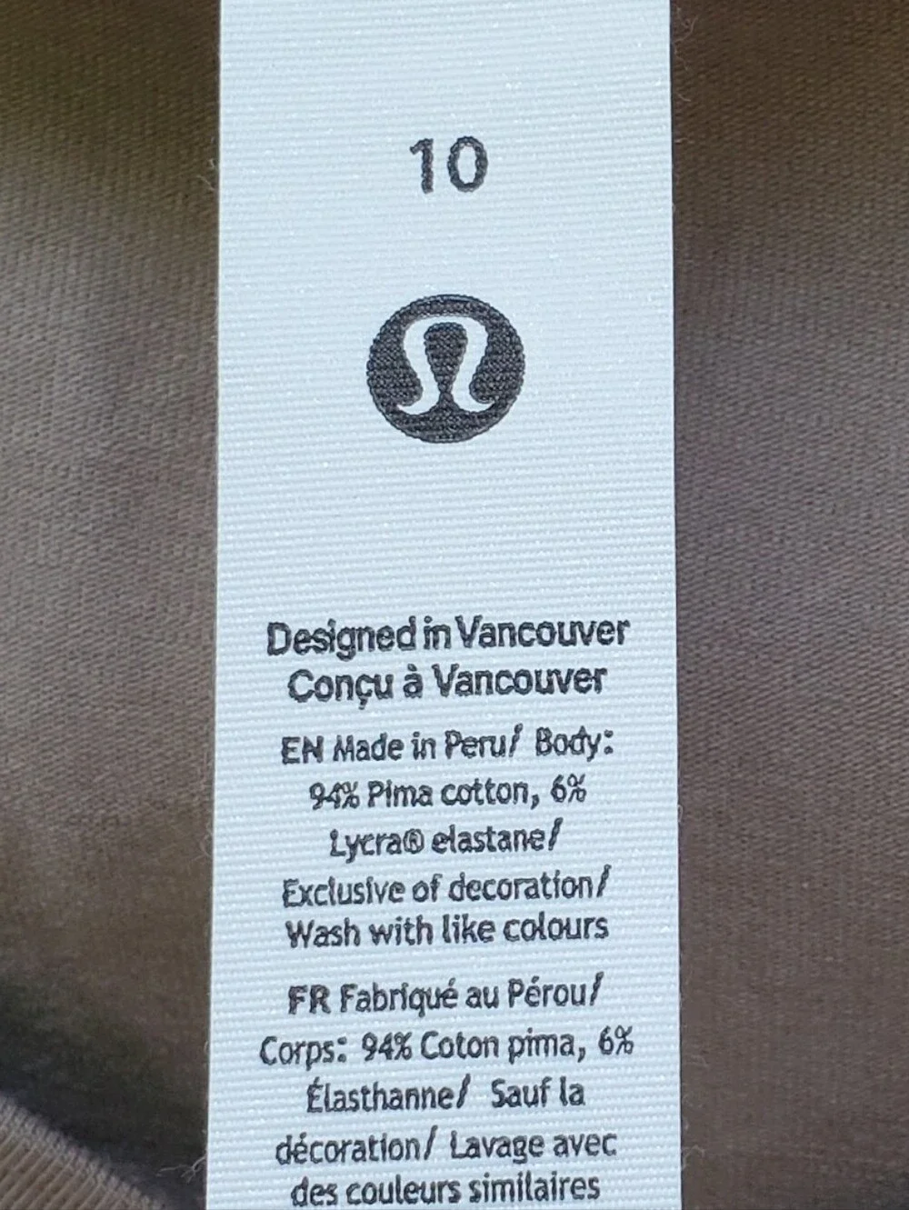 Lululemon Love V-Neck T-Shirt Size 10
